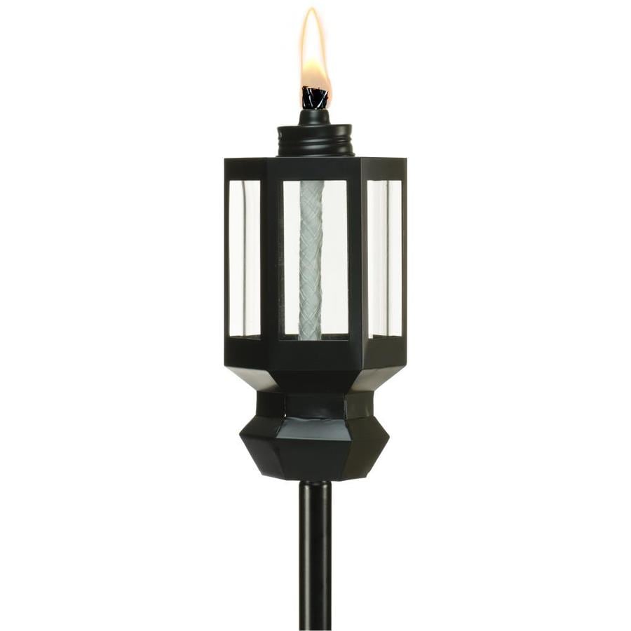 Tiki 65 In Black Steel Garden Torch At Lowes Com