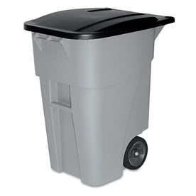 UPC 086876175387 product image for Rubbermaid Commercial Products 50-Gallon Square Gray Plastic Commercial Trash Ca | upcitemdb.com