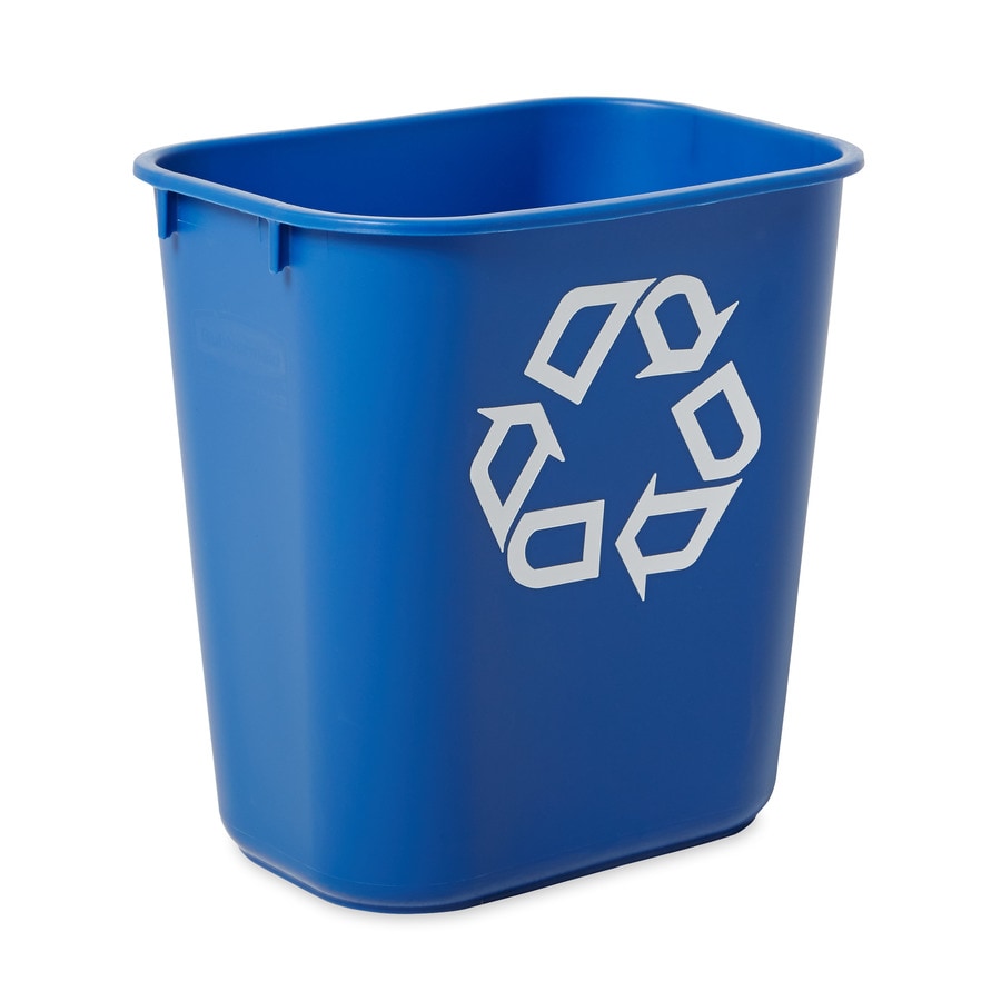 Rubbermaid Commercial Products 1 3 4 Gallon Blue Recycling Bin At Lowes