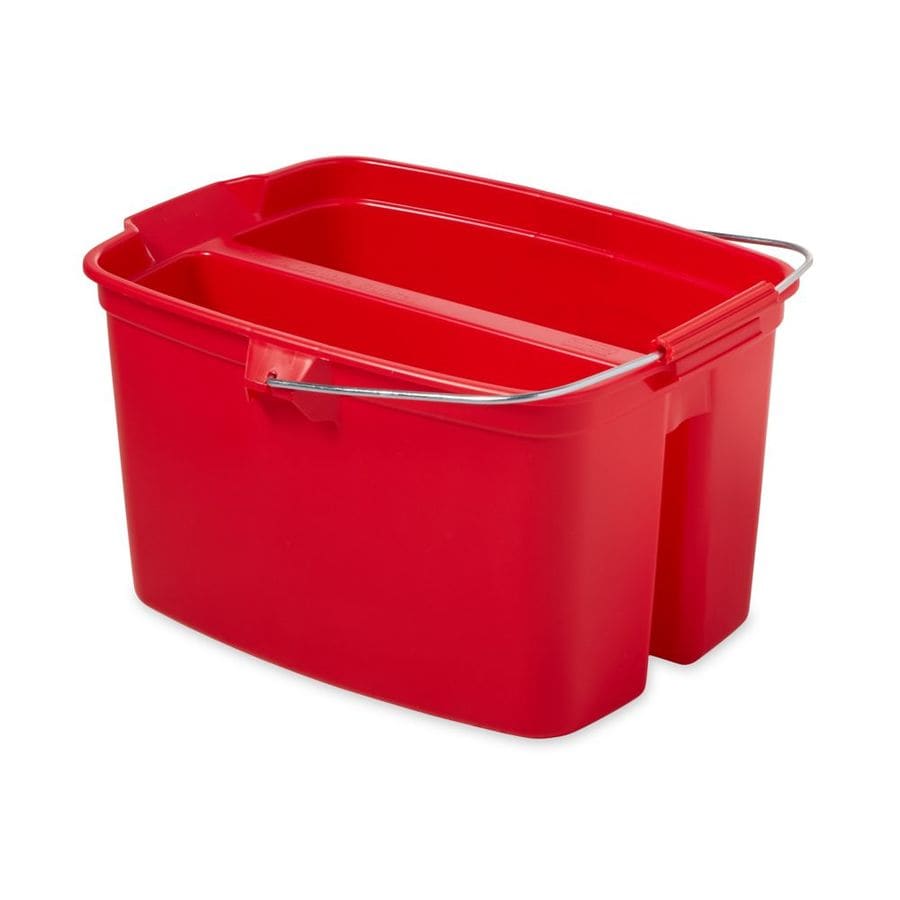 Rubbermaid Commercial Products 19-Quart Double Bucket in the Buckets ...