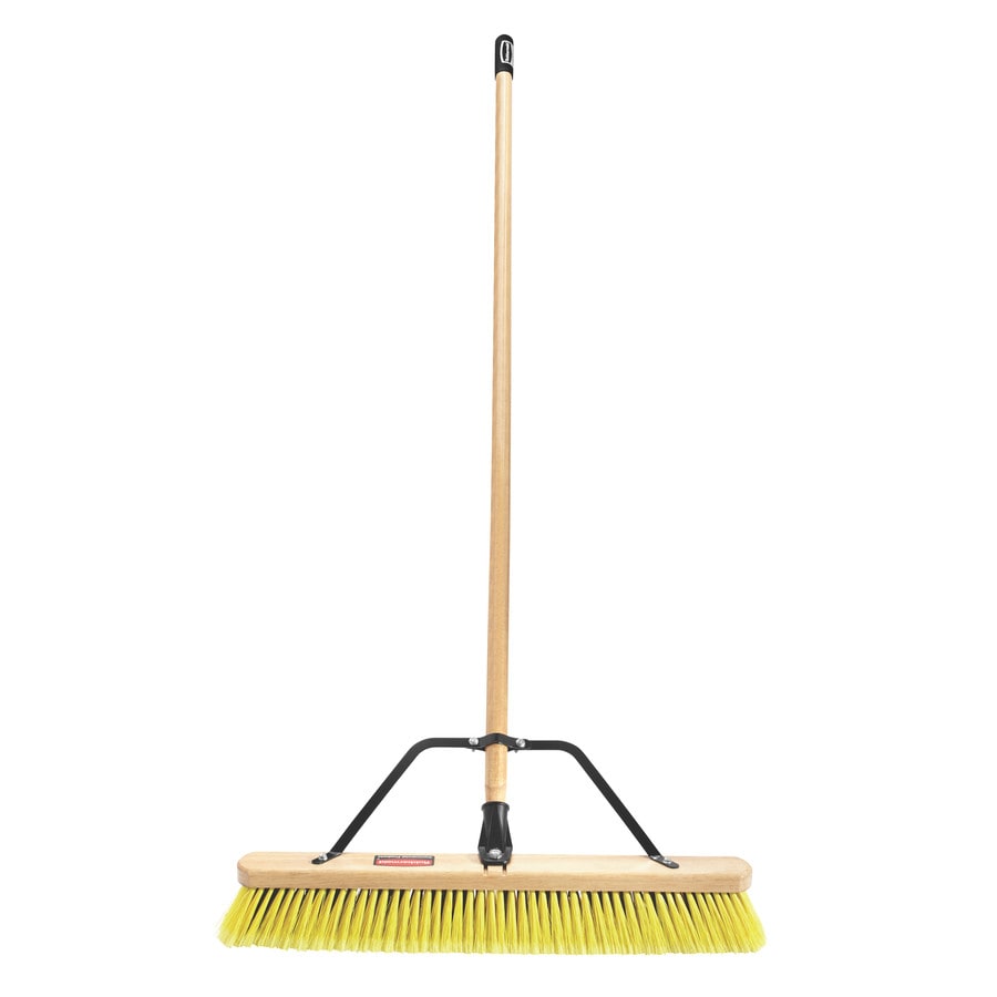 Rubbermaid Commercial Products 24in Poly Fiber Stiff Push Broom at