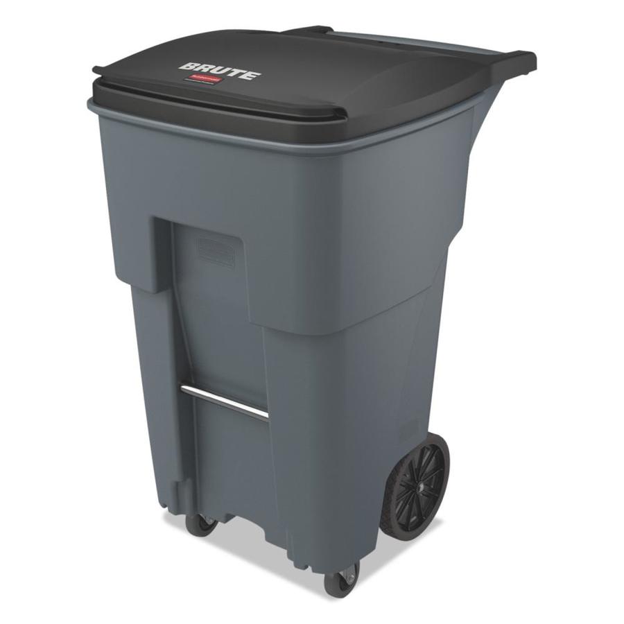 Rubbermaid Commercial Products Brute Gallon Gray Plastic Wheeled