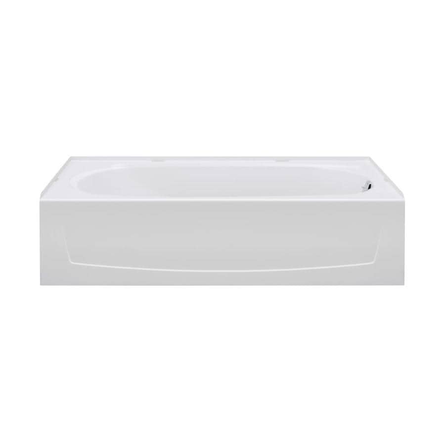 Sterling 71041120-0 Vikrell Bathtub with Right-Hand Drain (Common: 29-in x 60-in; Actual: 16.5-in x 29-in x 60-in)
