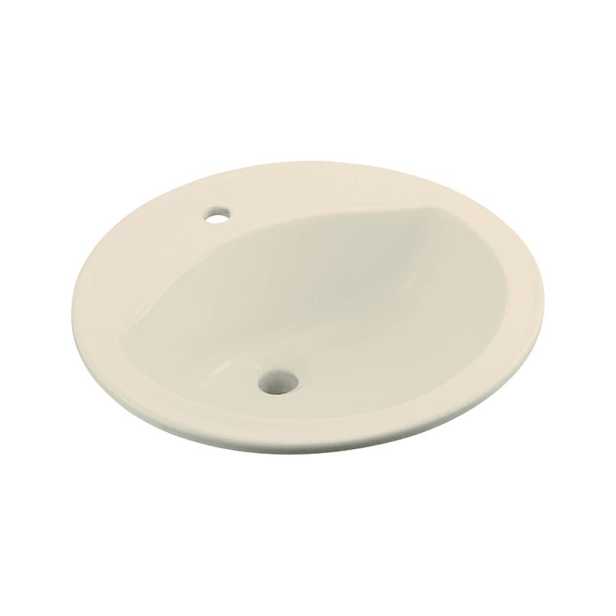 Sterling 441901-47 Modesto Vitreous china Drop-in Round Almond Bathroom Sink ( 19.0-in x 19.0-in )