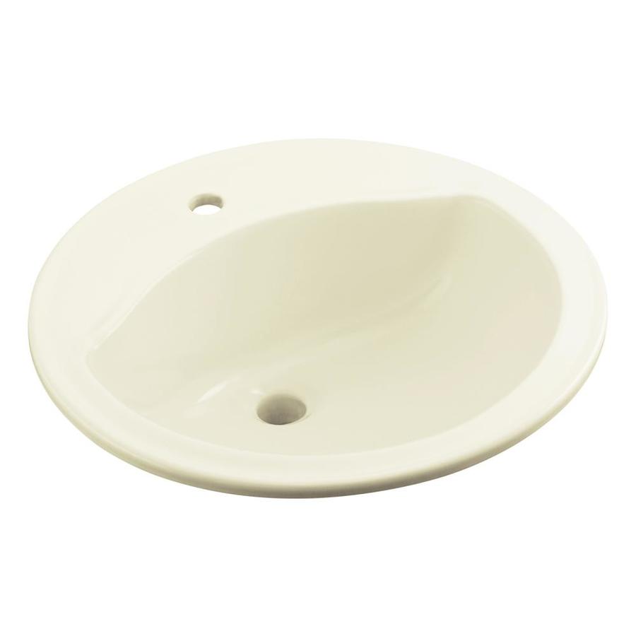 Sterling Modesto Biscuit DropIn Round Bathroom Sink at