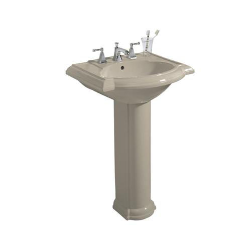 KOHLER Devonshire 33.5in H Sandbar Vitreous China Pedestal Sink Combo in the Pedestal Sinks