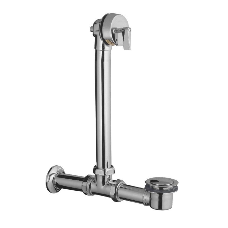 KOHLER 1.5-in Polished Chrome Triplever Drain with Brass Pipe in the ...