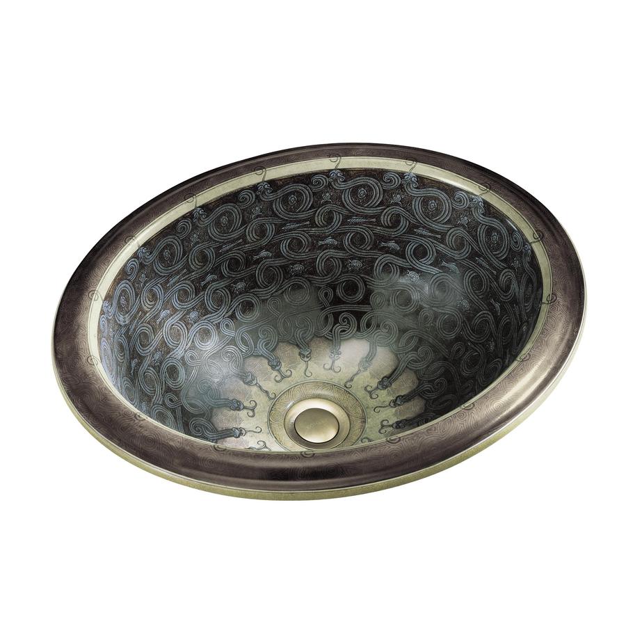 Shop KOHLER Artist Edition Intaglio Sandbar Drop-in Oval Bathroom Sink ...