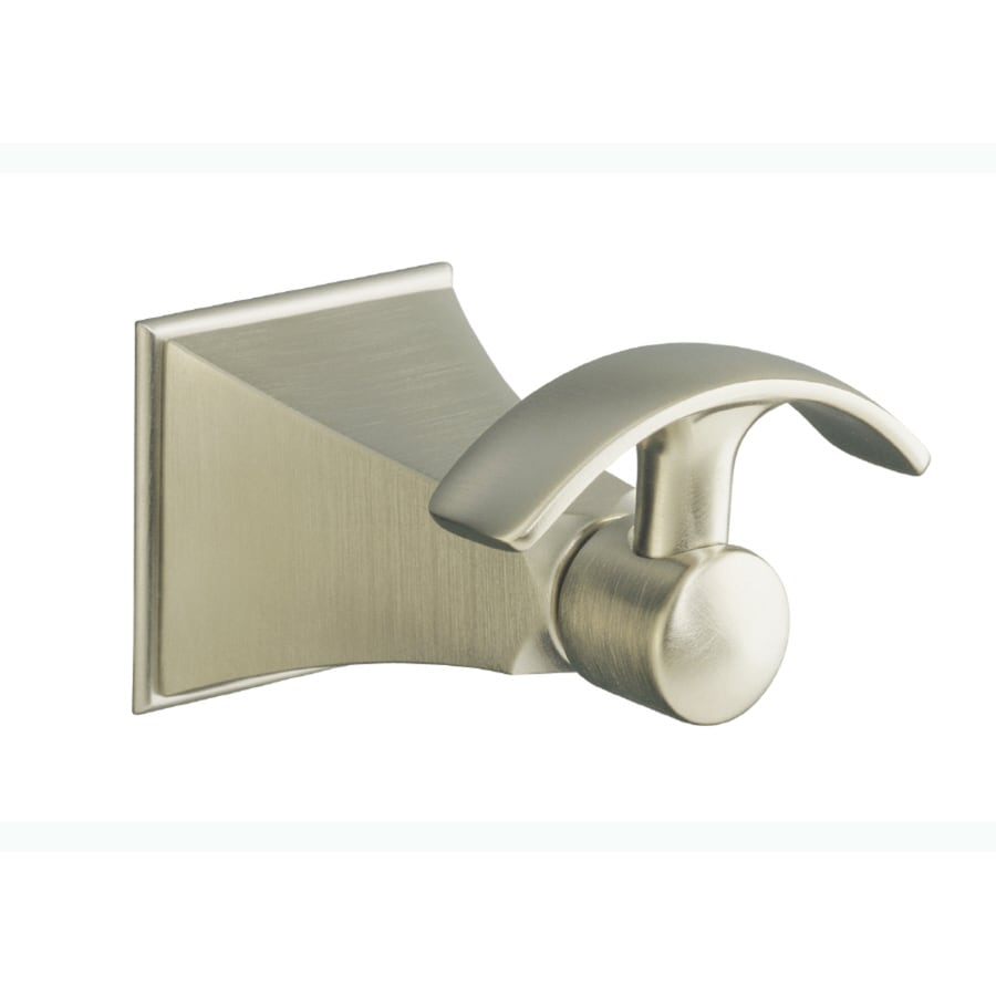 KOHLER Memoirs 1Hook Vibrant Brushed Nickel Towel Hook at