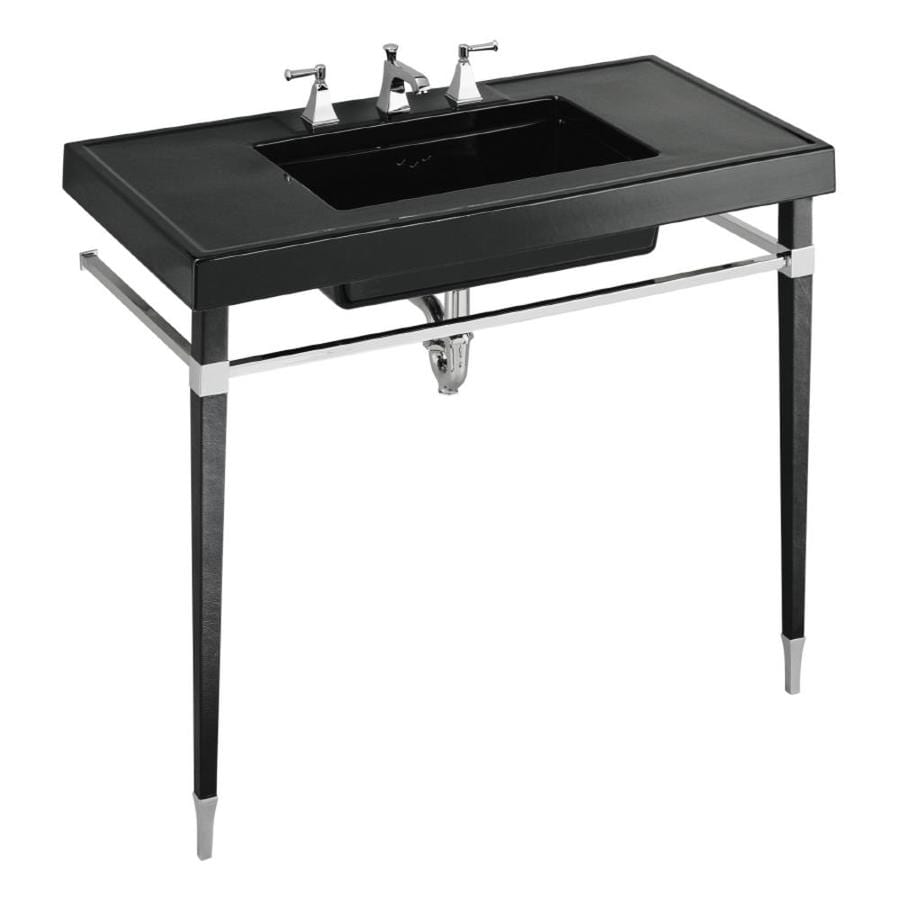 Kohler Kathryn 42 In Black Black Fire Clay Bathroom Vanity