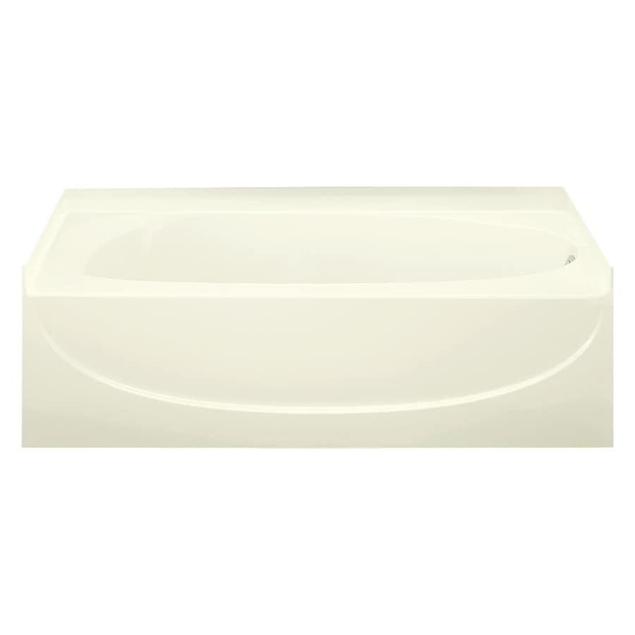 Sterling Acclaim 60.25-in Biscuit Vikrell Skirted Bathtub with Right-Hand Drain