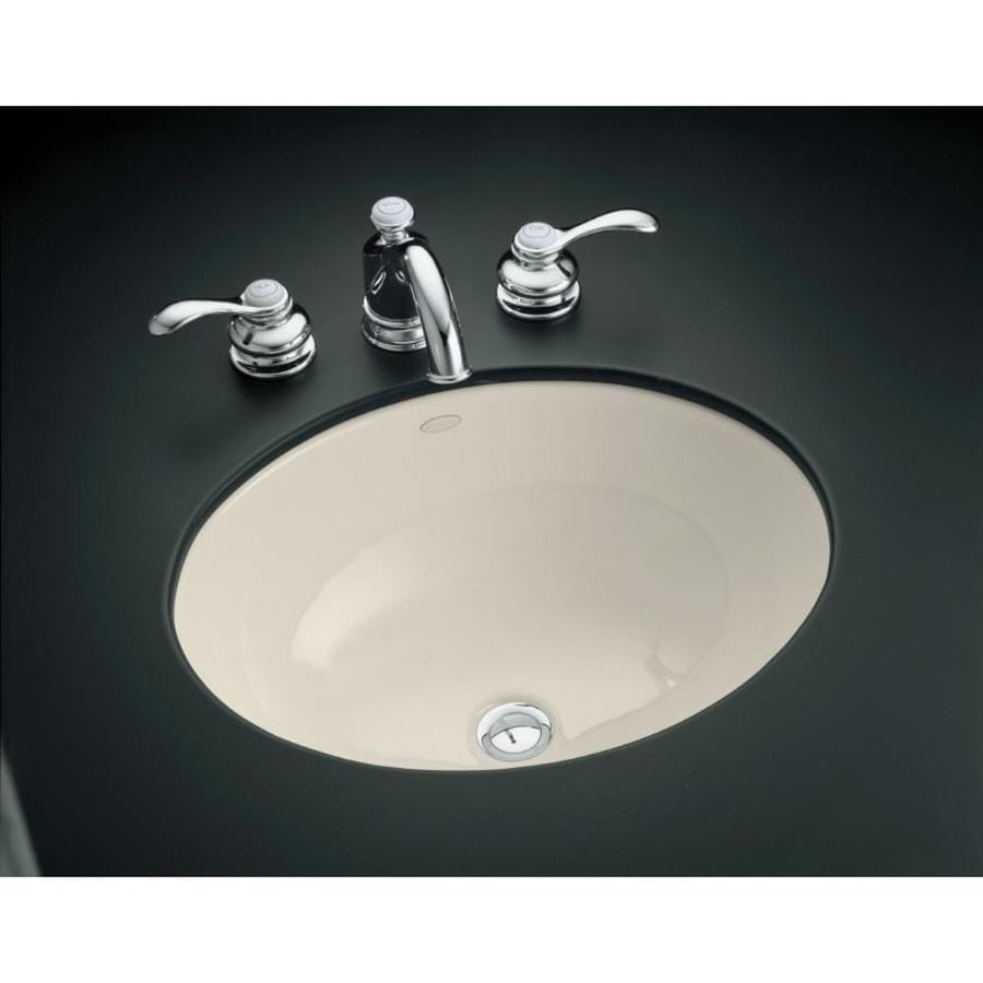 KOHLER Caxton Almond Undermount Oval Bathroom Sink At Lowes Com   087206688256 