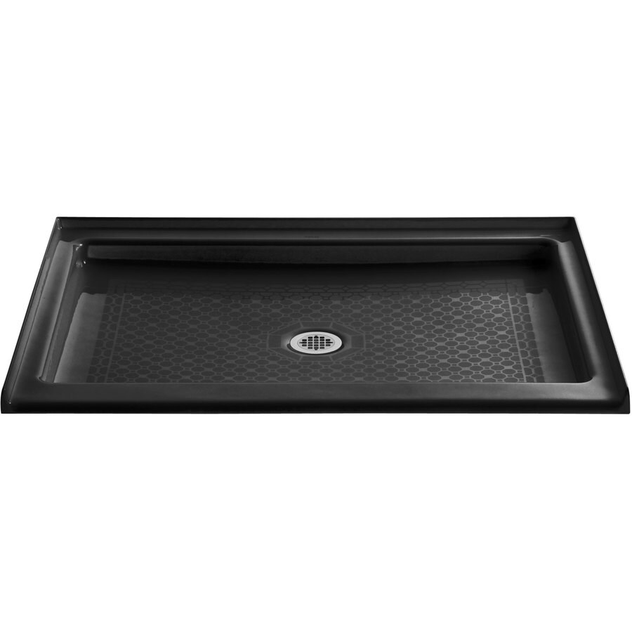 Kohler Kathryn Black Cast Iron Shower Base Common 36 In Kohler Kathryn Black Cast Iron Shower Base Common 36 In X 48