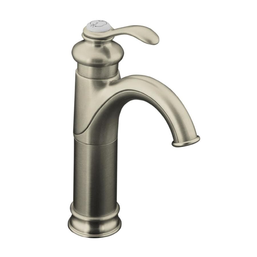 KOHLER Fairfax Vibrant Brushed Nickel 1Handle Single Hole