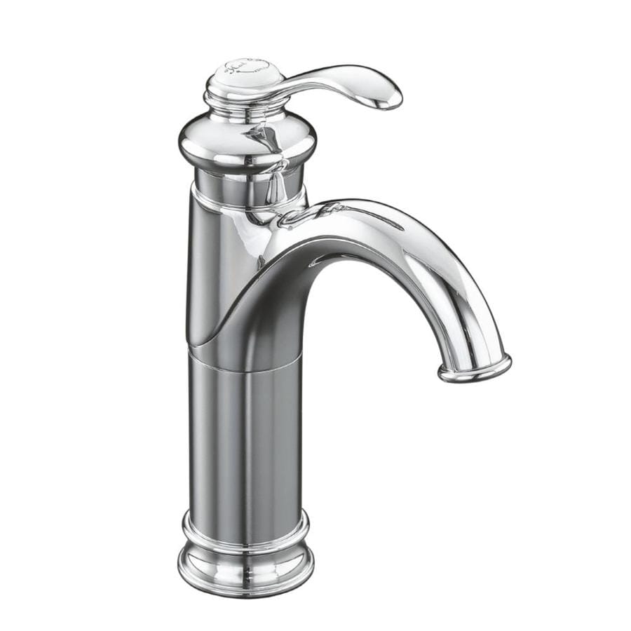 KOHLER Fairfax Polished Chrome 1 Handle Single Hole WaterSense Bathroom Faucet (Drain Included)