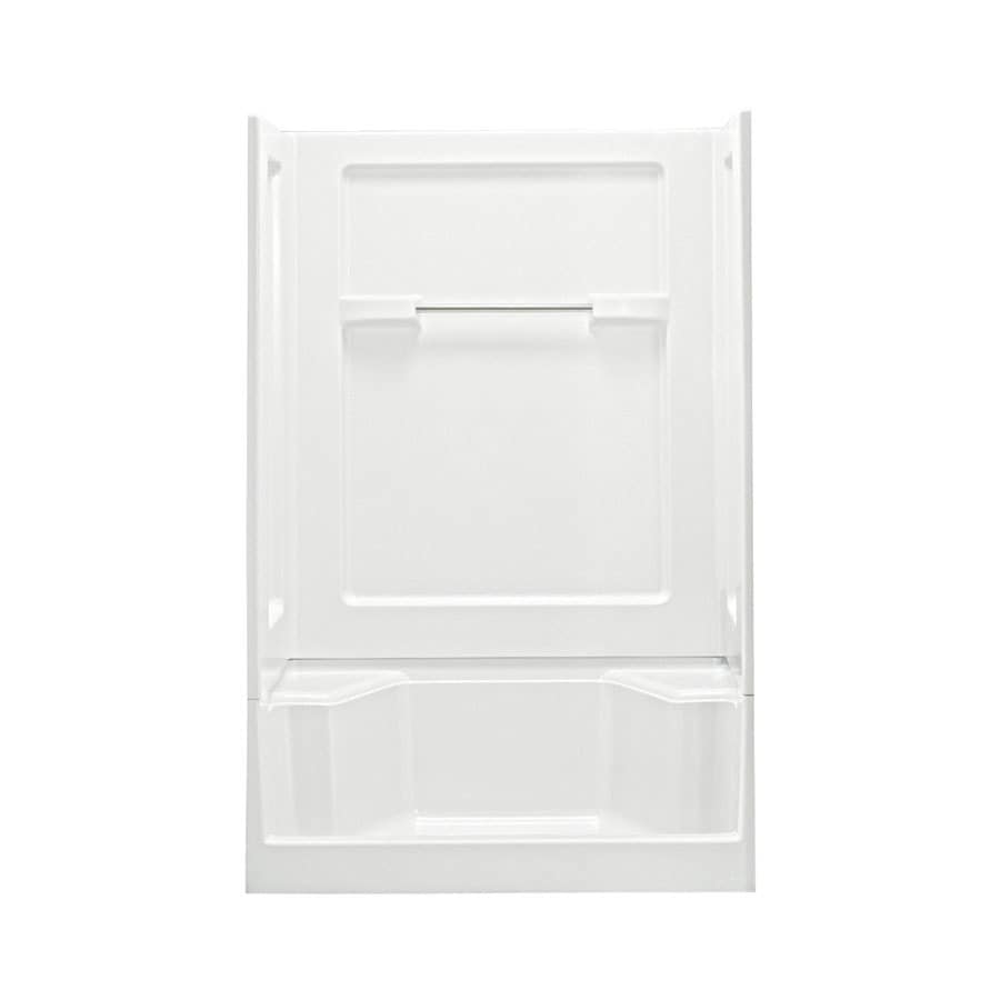 Sterling Advantage White Vikrell Wall and Floor 4Piece Alcove Shower