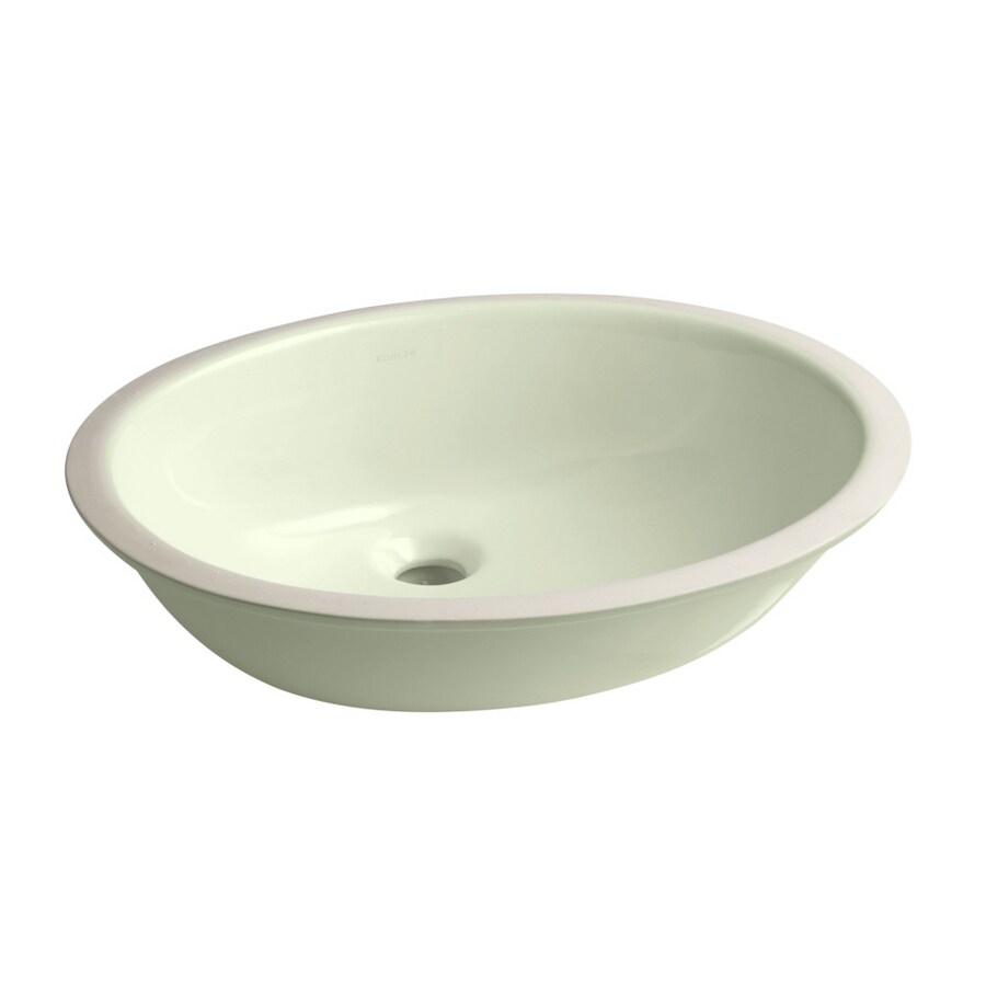 KOHLER Caxton Tea Green Bath Sink at Lowes.com