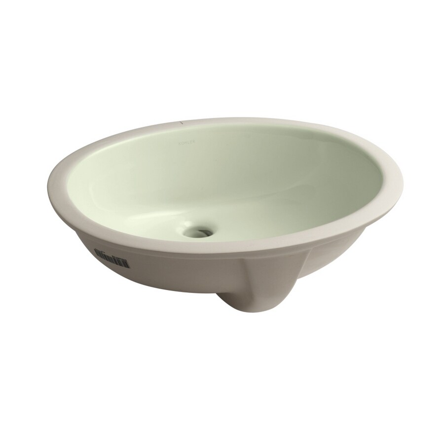 KOHLER Caxton Tea Green Undermount Bath Sink in the Bathroom Sinks ...