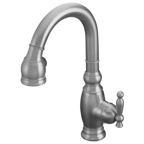 KOHLER Vinnata Brushed Chrome 1-handle Kitchen Faucet in the Kitchen ...