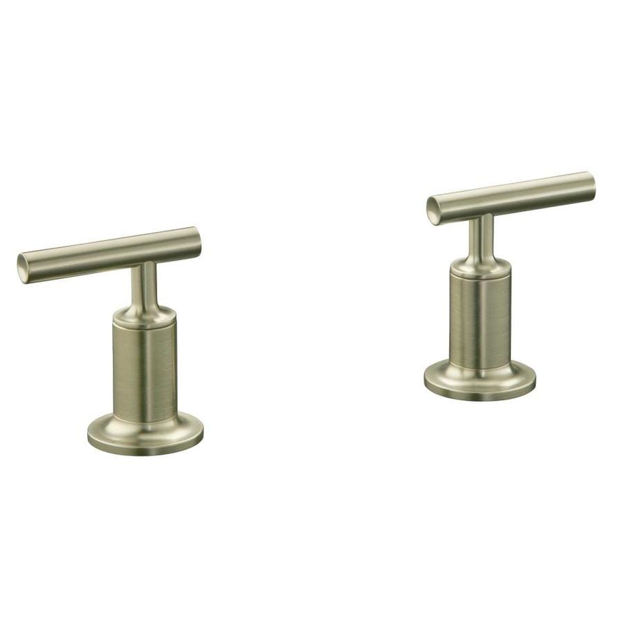KOHLER T14429-4-BN 2-Pack Nickel Bathtub/Shower Handles