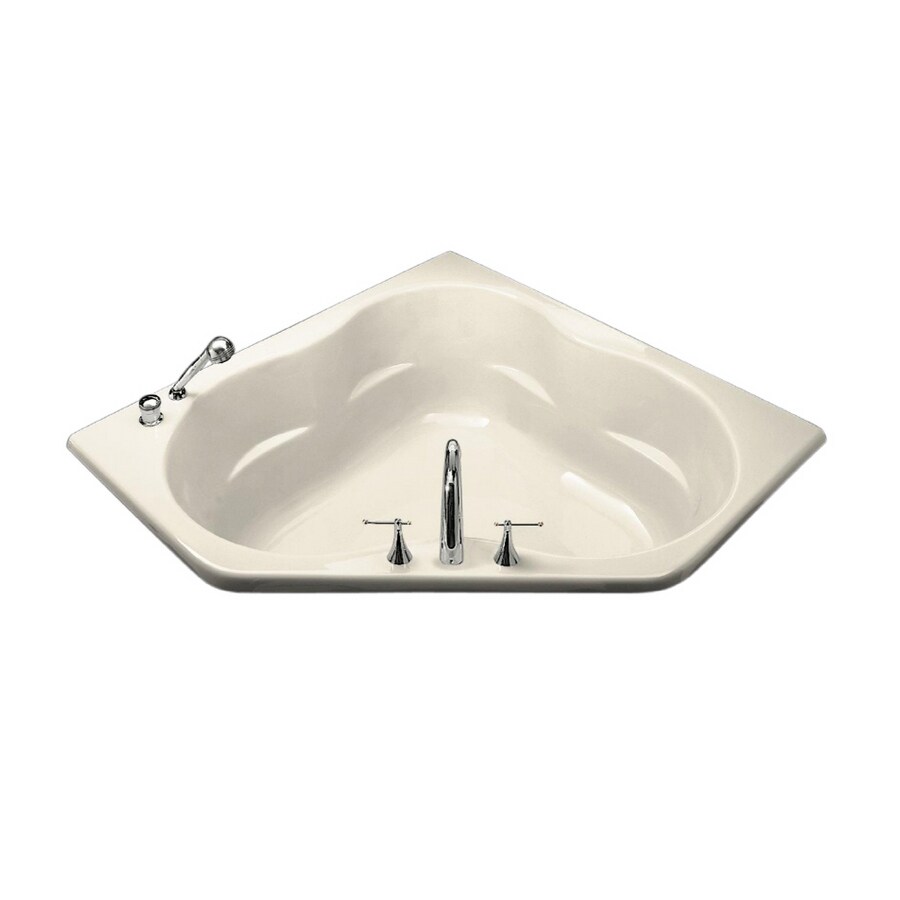 KOHLER 1145-F-47 60" x 60" Underscore Biscuit Corner Drop-in Tub - Thumbnail