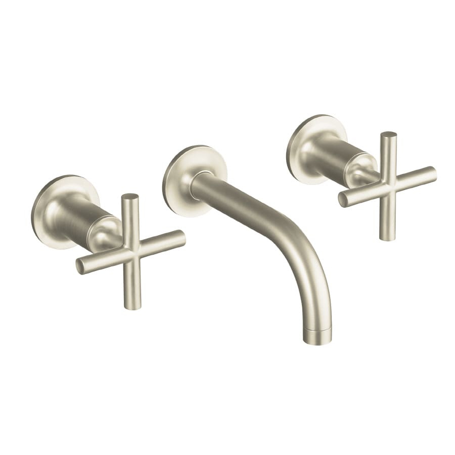 Kohler Purist Vibrant Brushed Nickel 2 Handle Widespread Watersense Bathroom Sink Faucet At 8382