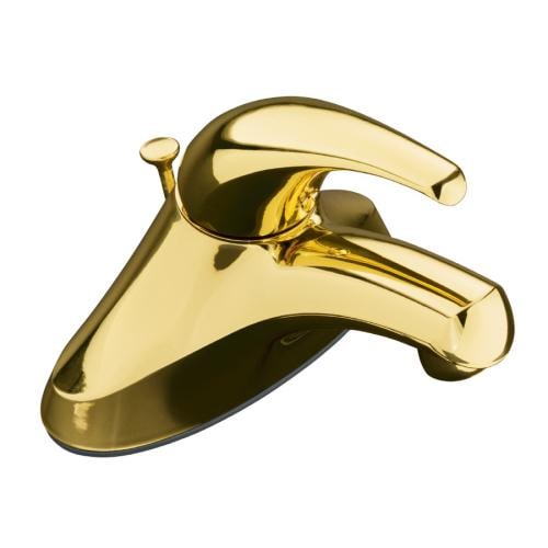 KOHLER Coralais Polished Brass Single Handle Bathroom Faucet In The   087206815225xl 