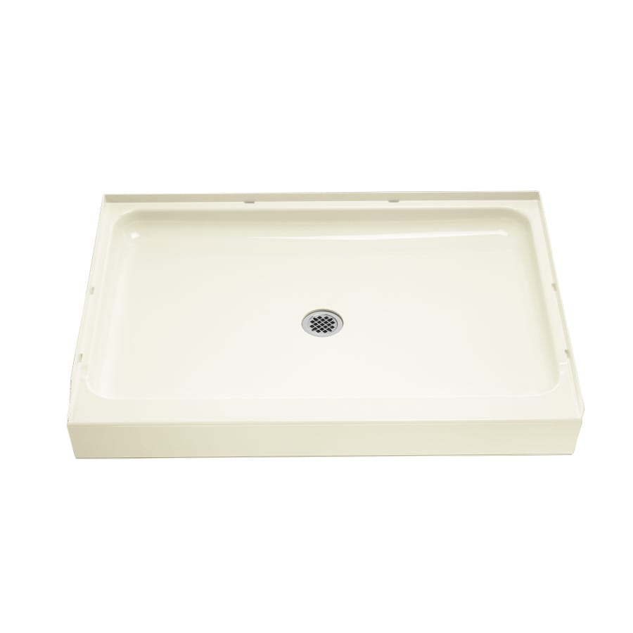 Sterling 72121100-96 Ensemble 34-in W x 42-in L with Center Drain Shower Base (Biscuit)