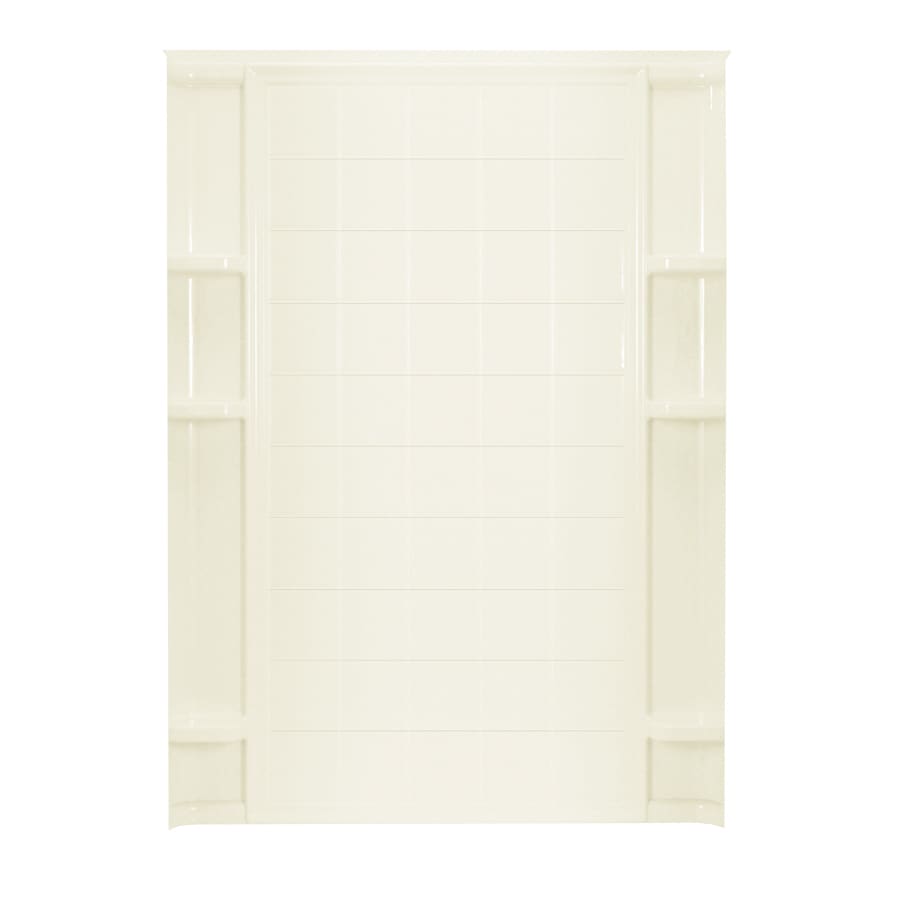 Ensemble Biscuit Shower Back Wall Panel in Off-White | - Sterling 72132100-96