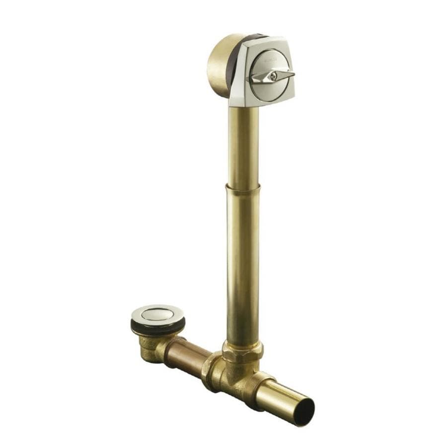 kohler-polished-nickel-overflowing-tub-drain-at-lowes