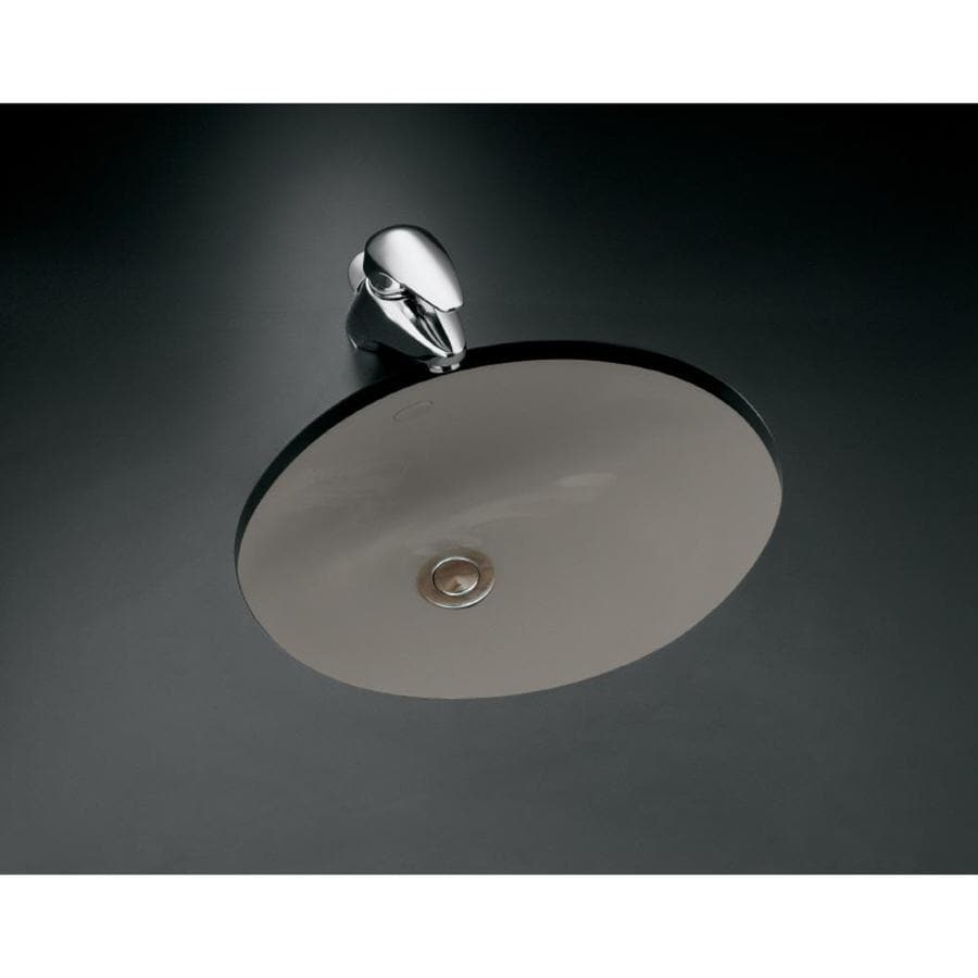 KOHLER Caxton Cashmere Undermount Oval Bathroom Sink with Overflow ...