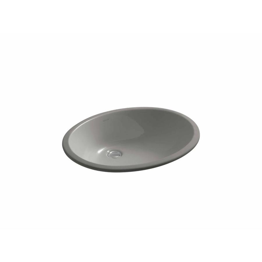 KOHLER Caxton Cashmere Undermount Oval Bathroom Sink at