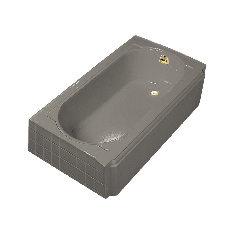 KOHLER 722-K4 Memoirs 33.75-Inches x 60-Inches Cast iron Oval in rectangle ( Right-hand Drain )