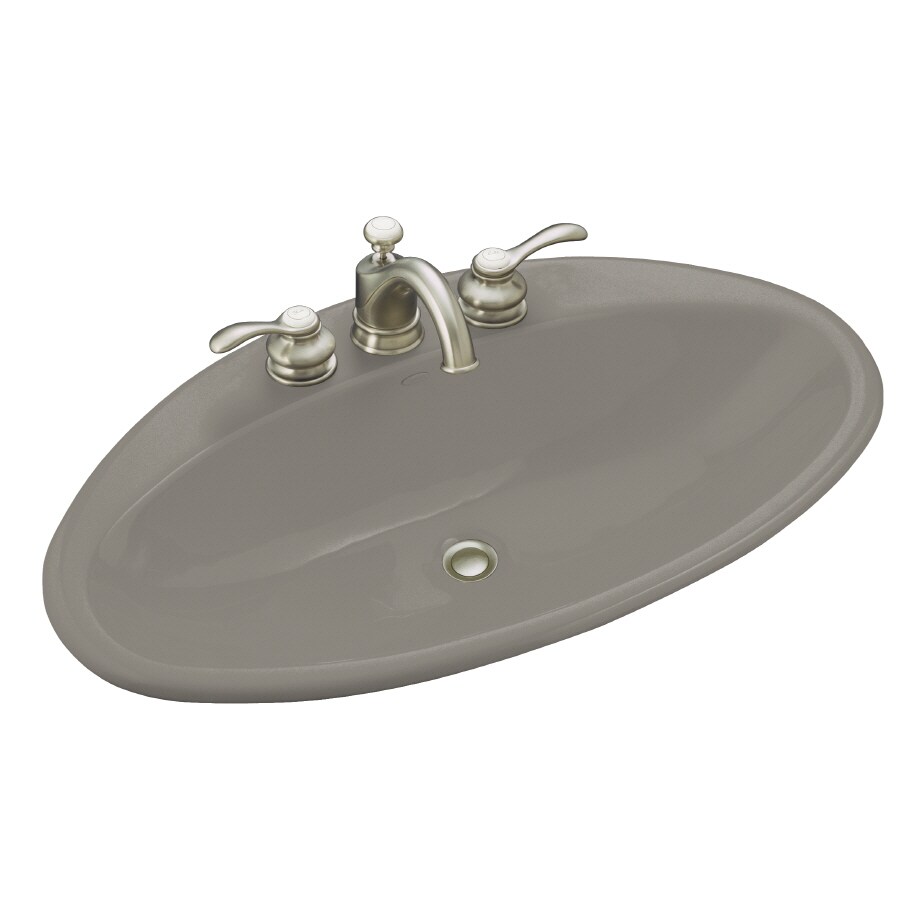 KOHLER 2886-8-K4 Ellipse Cashmere Cast Iron Bath Sink