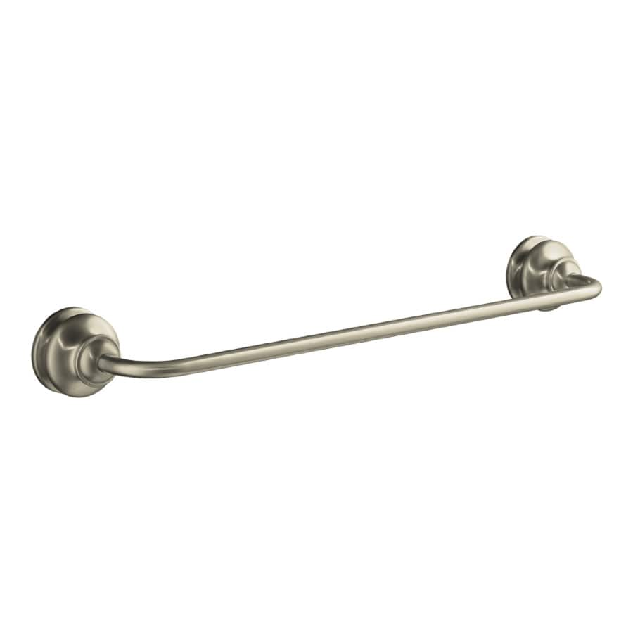 KOHLER Fairfax 18-in Vibrant Brushed Nickel Wall Mount Single Towel Bar