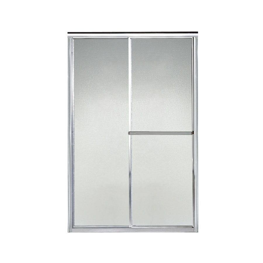 Sterling 5960-48S Deluxe 43-in to 48-in W x 65.5-in H Silver Sliding Shower Door