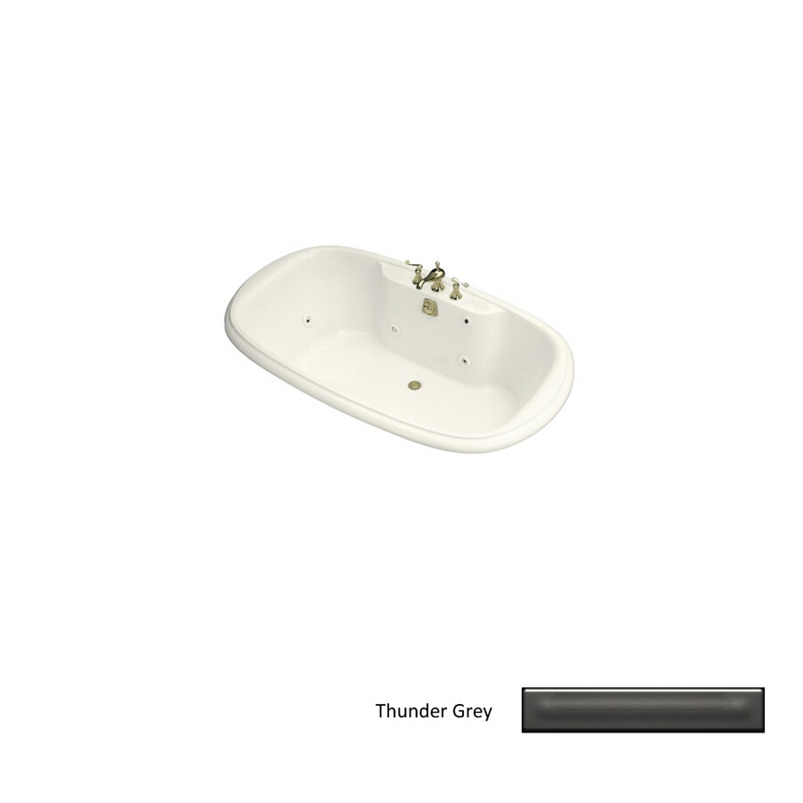 KOHLER 1375-HB-58 Revival Thunder Grey Drop-In Jet Whirlpool