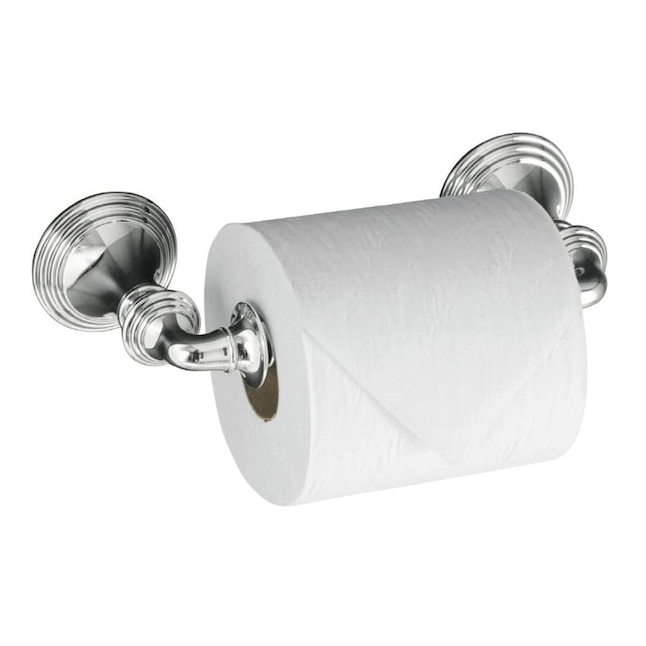 KOHLER 10554-CP Devonshire Polished Chrome Surface Mount Spring-Loaded Toilet Paper Holder