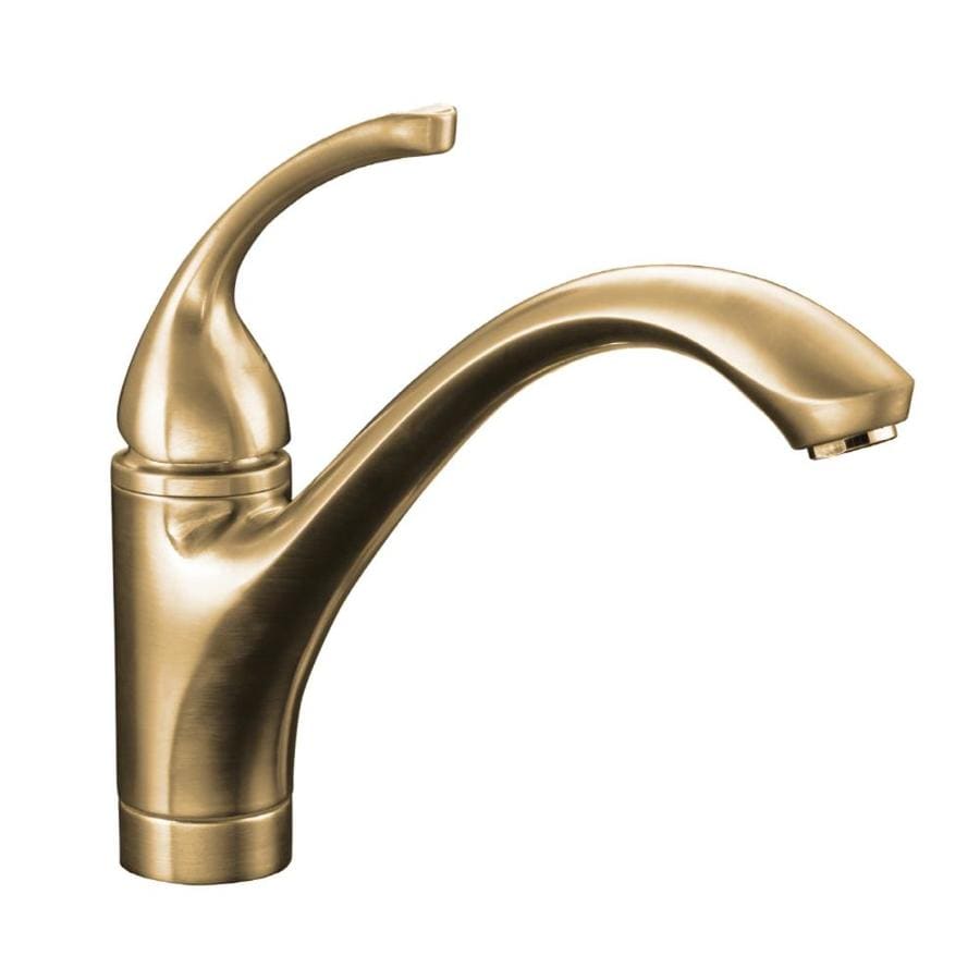 KOHLER Forte Vibrant Brushed Bronze 1Handle Deck Mount LowArc