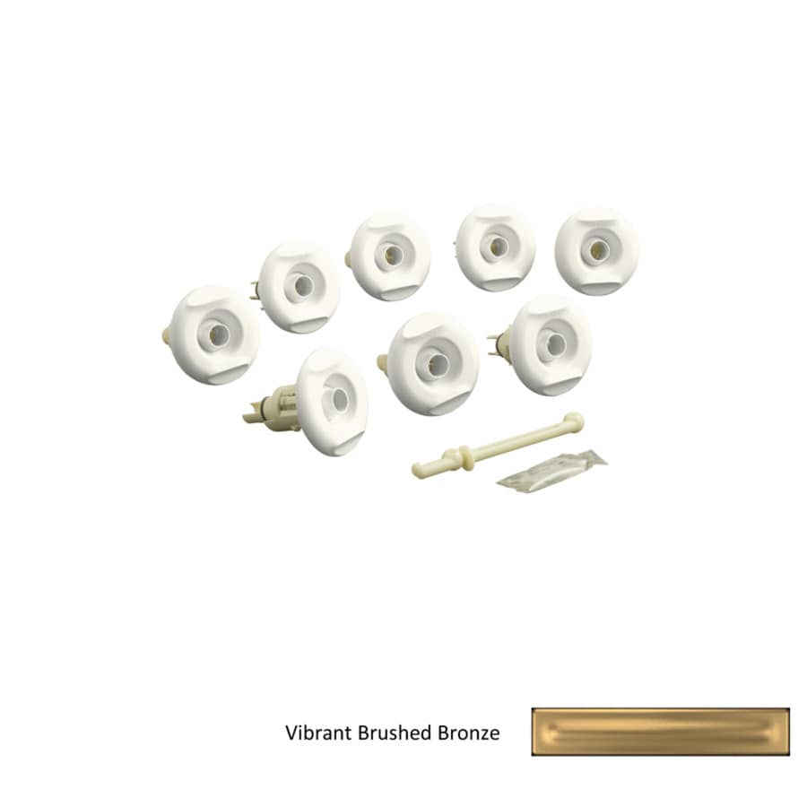 KOHLER Vibrant Brushed Bronze 8-Pack Whirlpool Jets at ...