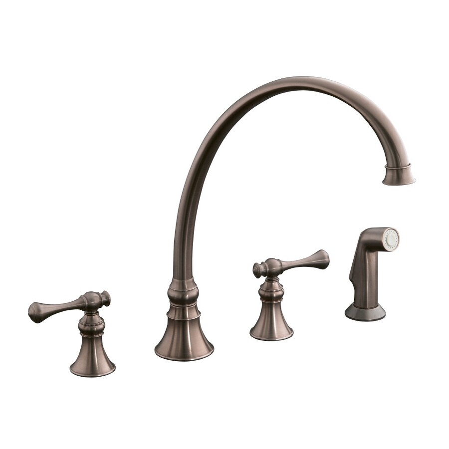 KOHLER Double Handle Kitchen Faucet at Lowes.com
