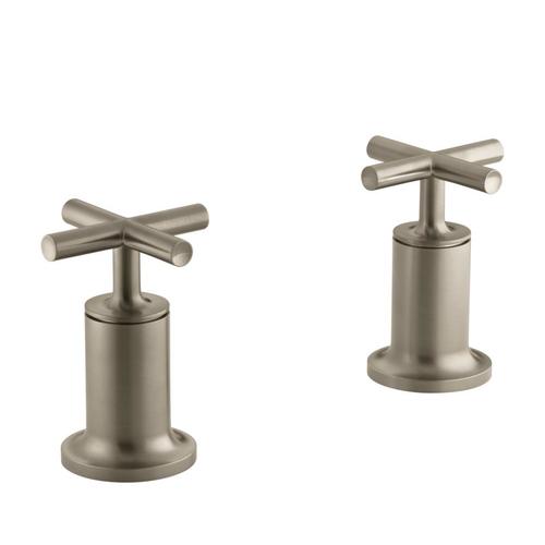 KOHLER Vibrant Brushed Bronze Cross Bathtub Faucet Handle in the