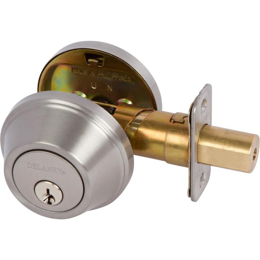 Delaney Hardware Delaney Deadbolt Satin K Satin Nickel Single