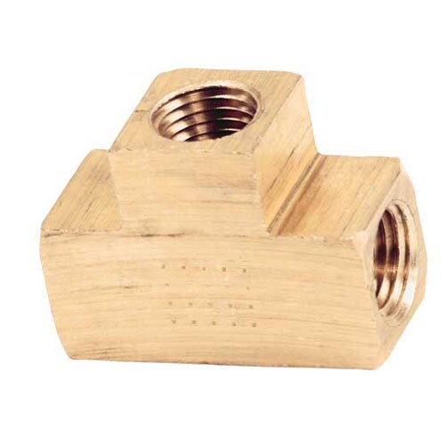 Schrader Bridgeport 344T-RET 1/4" Brass Tee