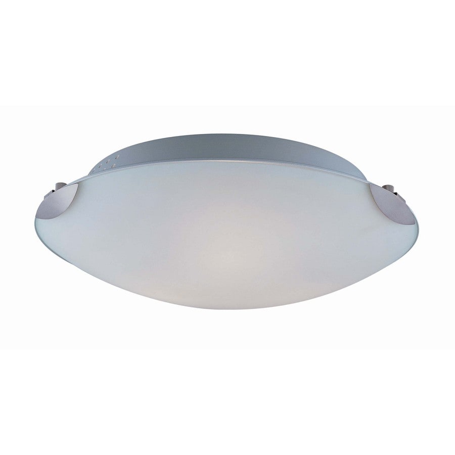 Lite Source LS-5387PS/FRO 3-Light 16-in Polished Steel Flush Mount Light
