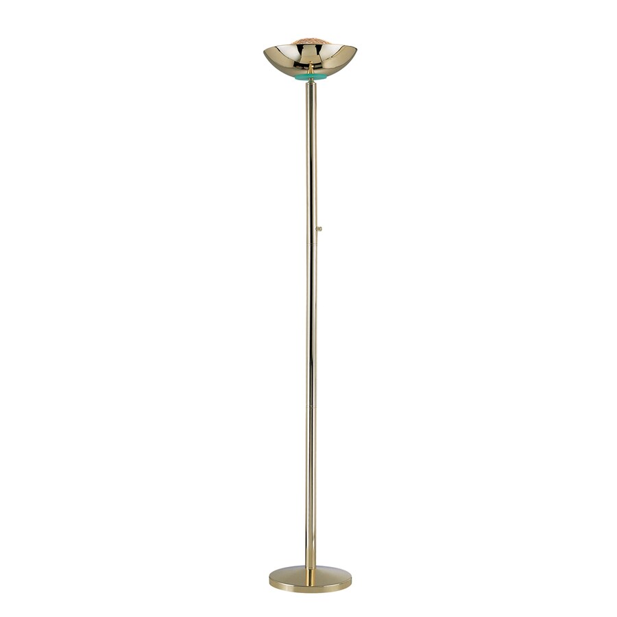 Lite Source 72 In Polished Brass Torchiere Indoor Floor Lamp