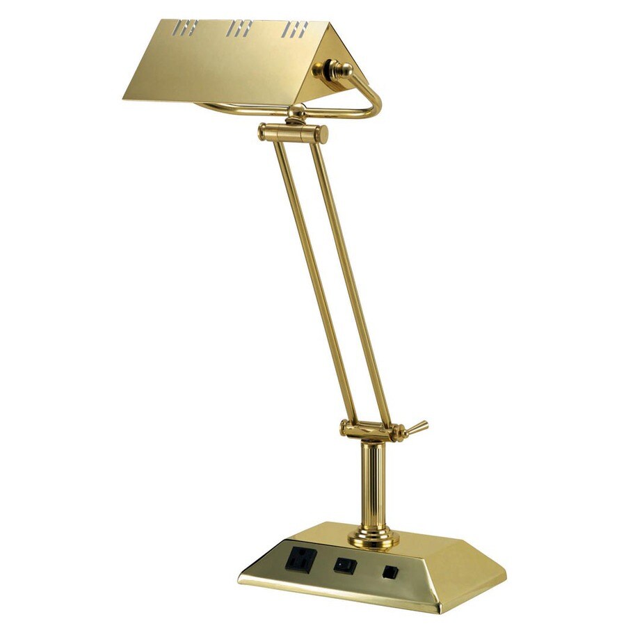 Lite Source 21 Adjustable Brass Desk Lamp At Lowes Com