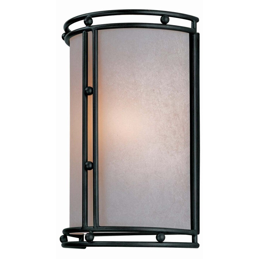 Lite Source LS-16878BRZ/AMB WALL SCONCE, BRONZE/L.AMBER GLASS SHADE, E12 TYPE B 60W