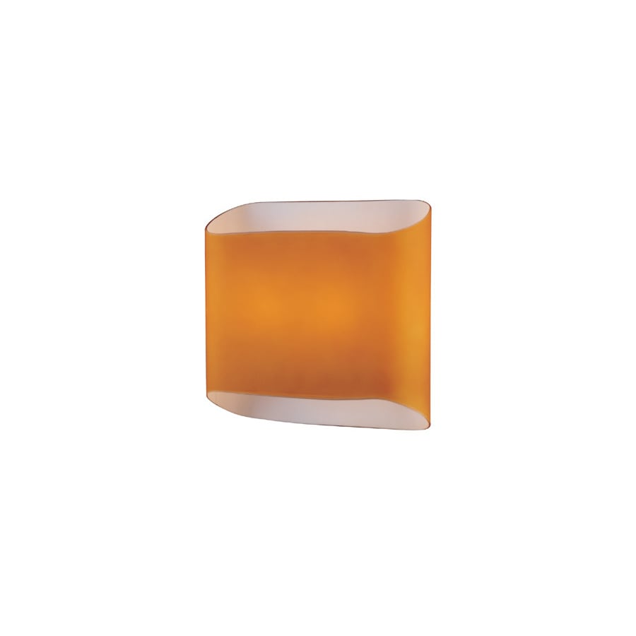 Lite Source LS-16888AMB 8-in H Multicolor Wall-Mounted Lamp with Glass Shade