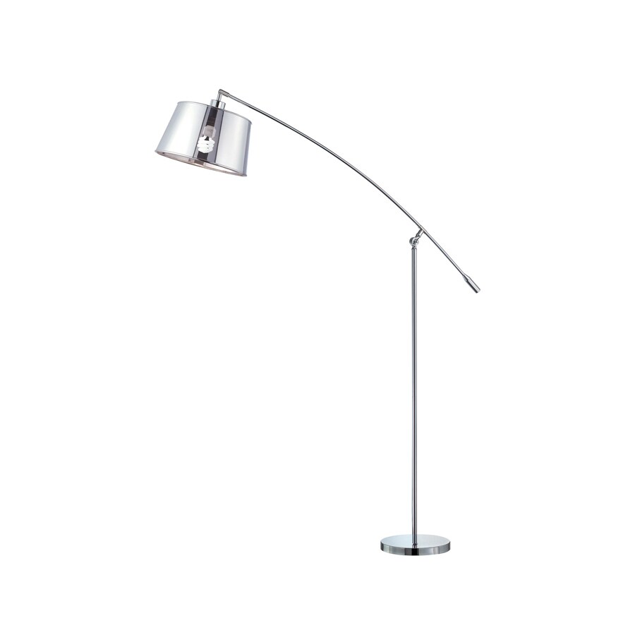 Lite Source LS-81671C 99-in Chrome Indoor Floor Lamp with Pvc Shade